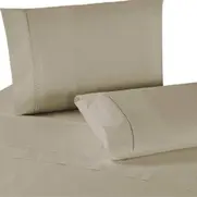 Lençol Casal 4 Peças 100% Algodão 400 Fios Luxo Bege
