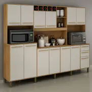 Armário para Cozinha 13 Portas 2 Gavetas
